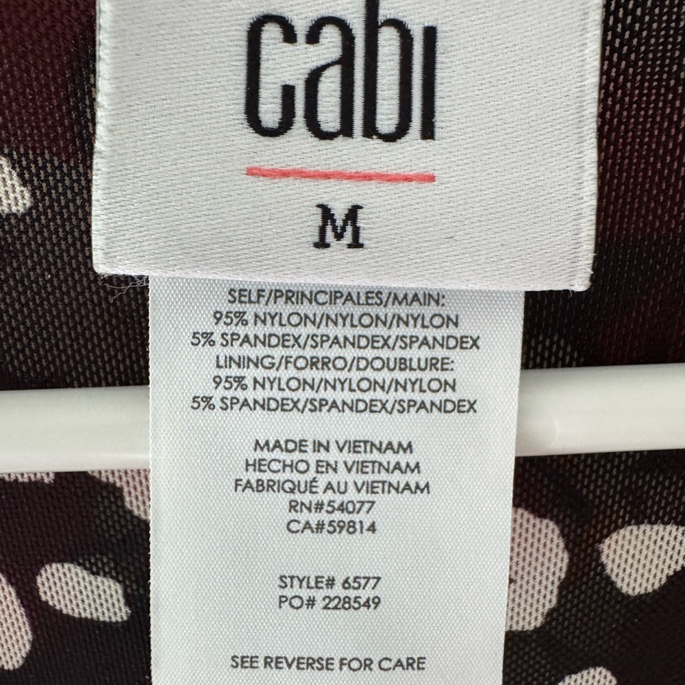 CAbi Gemini Dress 6577 black and white/Red and white reversible dress. - Picture 9 of 9